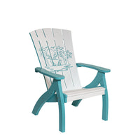 Amish-Made Bayside Collection Poly Patio Chairs with Ocean Designs