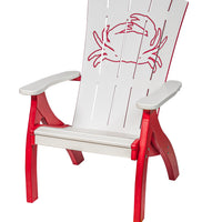 Amish-Made Bayside Collection Poly Patio Chairs with Ocean Designs