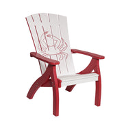 Amish-Made Bayside Collection Poly Patio Chairs with Ocean Designs