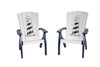 Amish-Made Bayside Collection Poly Patio Chairs with Ocean Designs