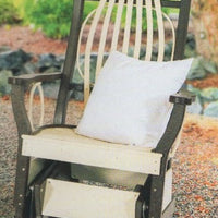 Amish-Made Deluxe Poly Bentwood Style Glider Chair with Round Trim - Local Pickup at our Boutique in Downingtown PA Only SR-BGCwT