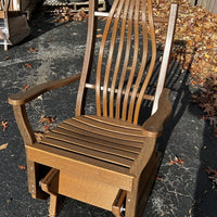 Amish-Made Deluxe Poly Bentwood Style Glider Chair (No Trim) - Local Purchase at our Boutique in Downingtown PA Only SR-BGCnoT