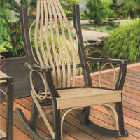 Amish-Made Poly Bentwood Style Rocking Chair with Round Trim - Local Purchase at our Boutique in Downingtown PA only.  Rocker!