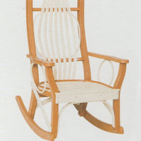 Amish-Made Poly Bentwood Style Rocking Chair with Round Trim - Local Purchase at our Boutique in Downingtown PA only.  Rocker!