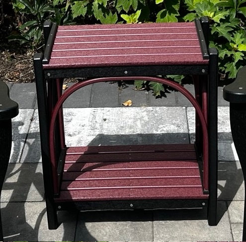 Amish-Made Poly Accent Table with Round Trim - Local Pickup at our Boutique in Downingtown PA Only SR-ATwT