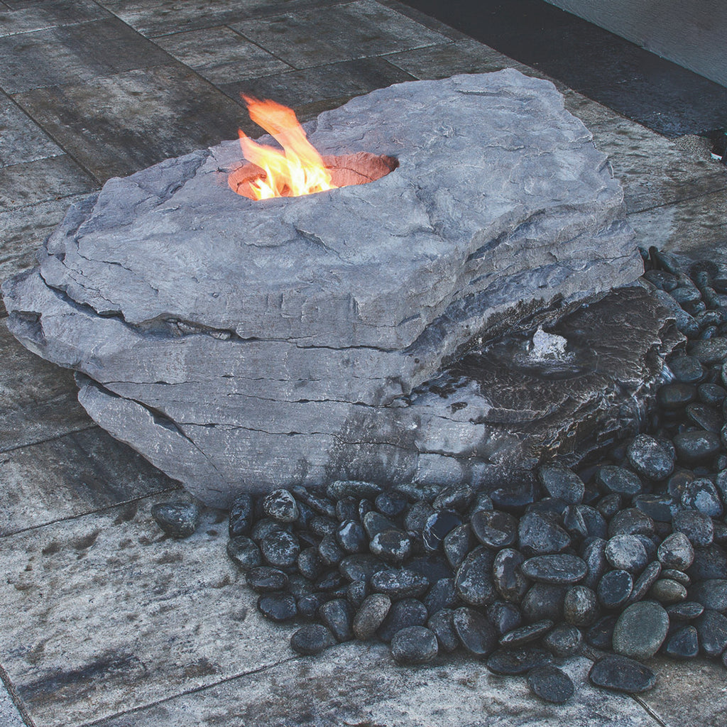 Blue Thumb Fire and Water Boulder Fountain Kit