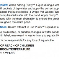 Blue Thumb Purify Liquid Dechlorinator, 32 Ounces