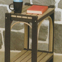 Amish-Made Poly Accent Table with Round Trim - Local Pickup at our Boutique in Downingtown PA Only SR-ATwT
