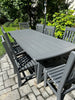 Amish-Made Poly Outdoor Dining Table with Oval end boards in 6' and 8' Lengths and a generous 38.5" Width - Local Pickup ONLY in Downingtown PA