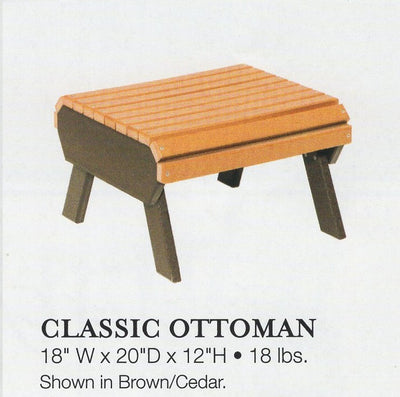 Amish-Made Classic Ottoman - Local Purchase ONLY in Downingtown PA SR-CO