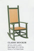 Amish-Made Poly Classic Porch Rocker, Rocking Chair - Local Purchase at our Boutique in Downingtown PA only