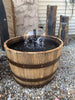 Authentic Oak Whiskey Barrel Pond Kit with Spillway (This Item is for LOCAL PICKUP ONLY at our Downingtown Boutique)