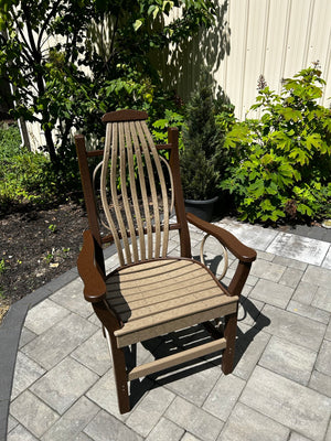 Amish-Made Deluxe Poly Bentwood Style Dining Chair with Round Trim - Local Pickup ONLY in Downingtown PA SR-BDCwT