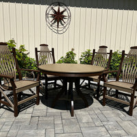 Amish-Made Deluxe Poly Bentwood Style Dining Chair with Round Trim - Local Pickup ONLY in Downingtown PA SR-BDCwT