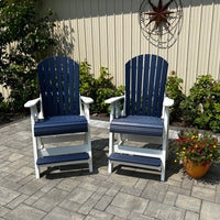 Amish-Made Poly Fan Back Pub (Tall) Chair - Local Pickup ONLY in Downingtown PA