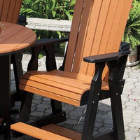 Amish-Made Poly Fan Back Swivel Pub (Tall) Chair - Local Pickup ONLY in Downingtown PA