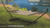 Ironstone Hanging Hammock Chair Swing with Powder Coated Stand