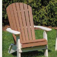 Amish-Made Poly FOLDING Fanback Adirondack Chairs - Local Pickup ONLY in Downingtown PA