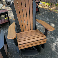 Amish-Made Poly Fanback Swivel Glider Chair - Local Pickup ONLY in Downingtown PA