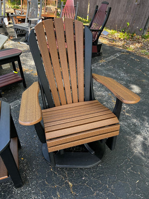 Amish-Made Poly Fanback Swivel Glider Chair - Local Pickup ONLY in Downingtown PA