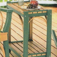 Amish-Made Poly Accent Table with Round Trim - Local Pickup at our Boutique in Downingtown PA Only SR-ATwT