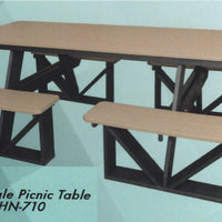 Amish Made Walk in Picnic Table