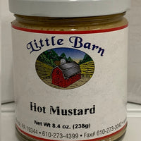 Little Barn PA Dutch Mustards in 8 oz. Glass Jars.
