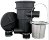 Compact Pre-Filter / Sieve for use with Bottom Drains and Pondless Water Features