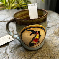 Handmade Ceramic Stoneware Koi Mugs from Gehman Pottery Works