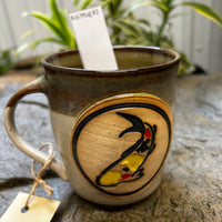 Handmade Ceramic Stoneware Koi Mugs from Gehman Pottery Works