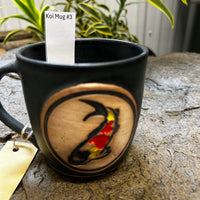 Handmade Ceramic Stoneware Koi Mugs from Gehman Pottery Works