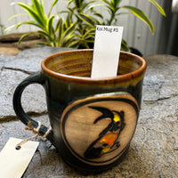 Handmade Ceramic Stoneware Koi Mugs from Gehman Pottery Works