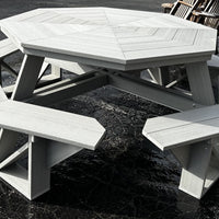 Amish-Made Extra-Large Poly Octagonal Step in Picnic Table - Local Purchase ONLY in Downingtown PA (Copy)