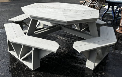 Amish-Made Extra-Large Poly Octagonal Step in Picnic Table - Local Purchase ONLY in Downingtown PA (Copy)