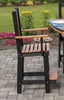 Amish-Made Poly Outdoor Dining "M" Pub Chair to fit our Bar and Pub Tables (available with or without Arm Rests)- Local Pickup ONLY in Downingtown PA