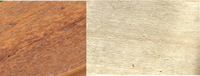 Two different wood textures side by side