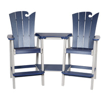 Amish-Made OceanWavz Collection Bar-Height Poly Dining Chairs