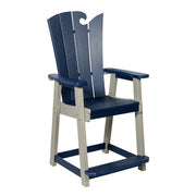 Amish-Made OceanWavz Collection Counter-Height Poly Dining Chairs