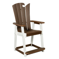 Amish-Made OceanWavz Collection Counter-Height Poly Dining Chairs