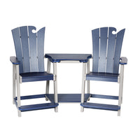 Amish-Made OceanWavz Collection Counter-Height Poly Dining Chairs