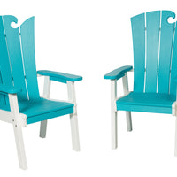 Amish-Made OceanWavz Collection Poly Dining Chairs