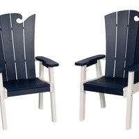 Amish-Made OceanWavz Collection Poly Dining Chairs