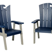 Amish-Made OceanWavz Collection Poly Dining Chairs