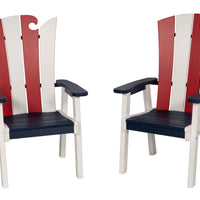 Amish-Made OceanWavz Collection Poly Dining Chairs