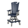 Amish-Made OceanWavz Collection Bar-Height Poly Swivel Dining Chairs