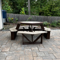 Amish-Made Poly Octagonal Step in Picnic Table - Local Purchase ONLY in Downingtown PA