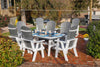 Amish-Made Poly Outdoor Dining Table with Oval end boards in 6' and 8' Lengths and a generous 38.5" Width - Local Pickup ONLY in Downingtown PA