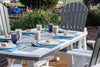 Amish-Made Poly Outdoor Dining Table with Oval end boards in 6' and 8' Lengths and a generous 38.5" Width - Local Pickup ONLY in Downingtown PA