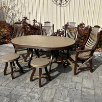 Amish-Made 44" x 68" Oval Patio Dining Table - Local Purchase ONLY in Downingtown PA SR-ODT