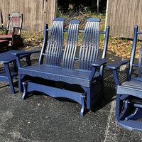 Amish-Made Poly Bentwood Style 4' Swivel Glider - Local Pickup ONLY in Downingtown PA